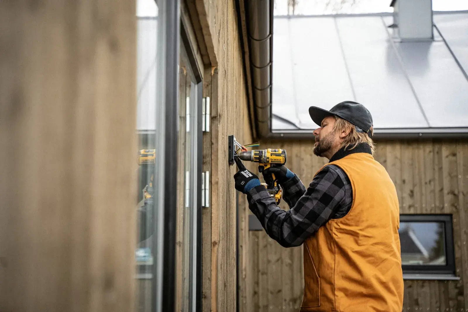 Home service pro on a job